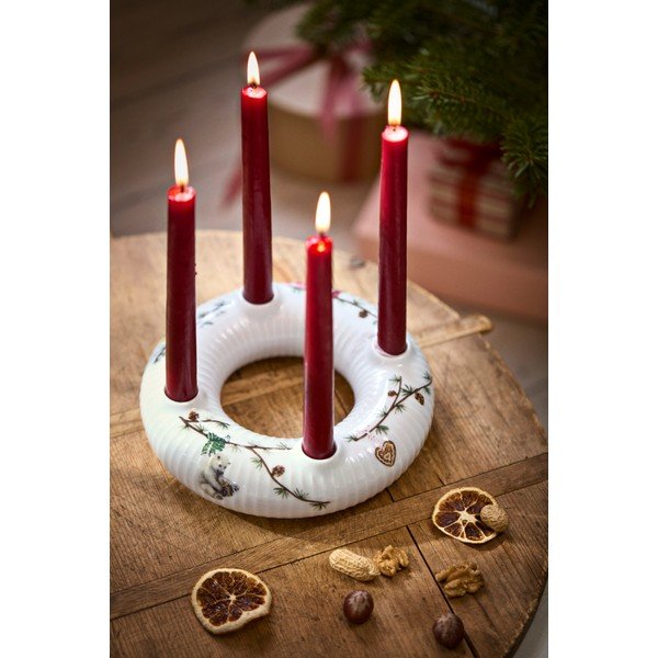 Sfeșnic pentru advent din porțelan  cu model de Crăciun Hammershøi Christmas – Kähler Design-image-3