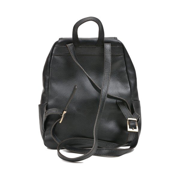 Rucsac din piele Luisa Vannini Sienna, negru-image-3