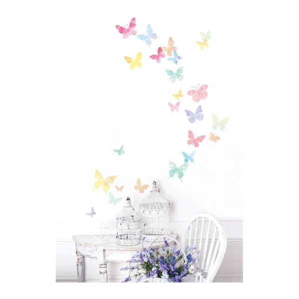 Set 24 autocolante Ambiance Artistic Butterflies-image-4