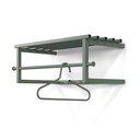 Cuier de perete verde prăfuit cu raft din metal 76 cm Marco – Spinder Design