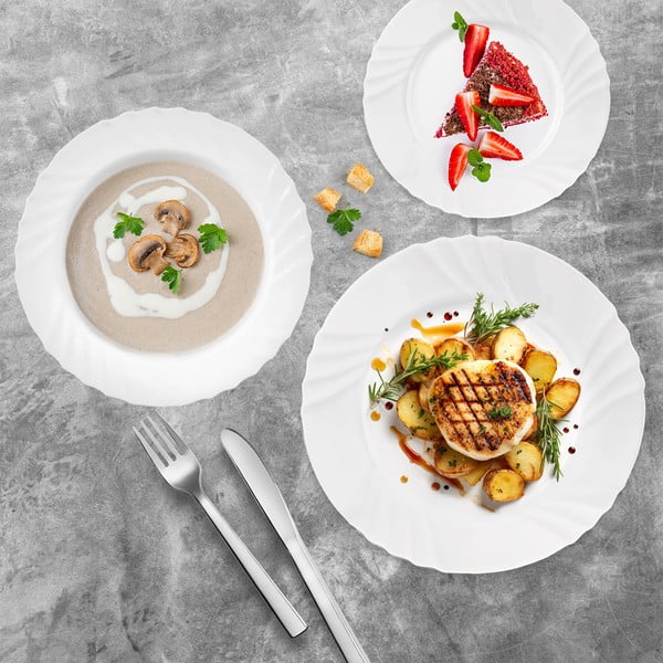 Serviciu de masă 18 buc. din sticlă Luna – Orion-image-1