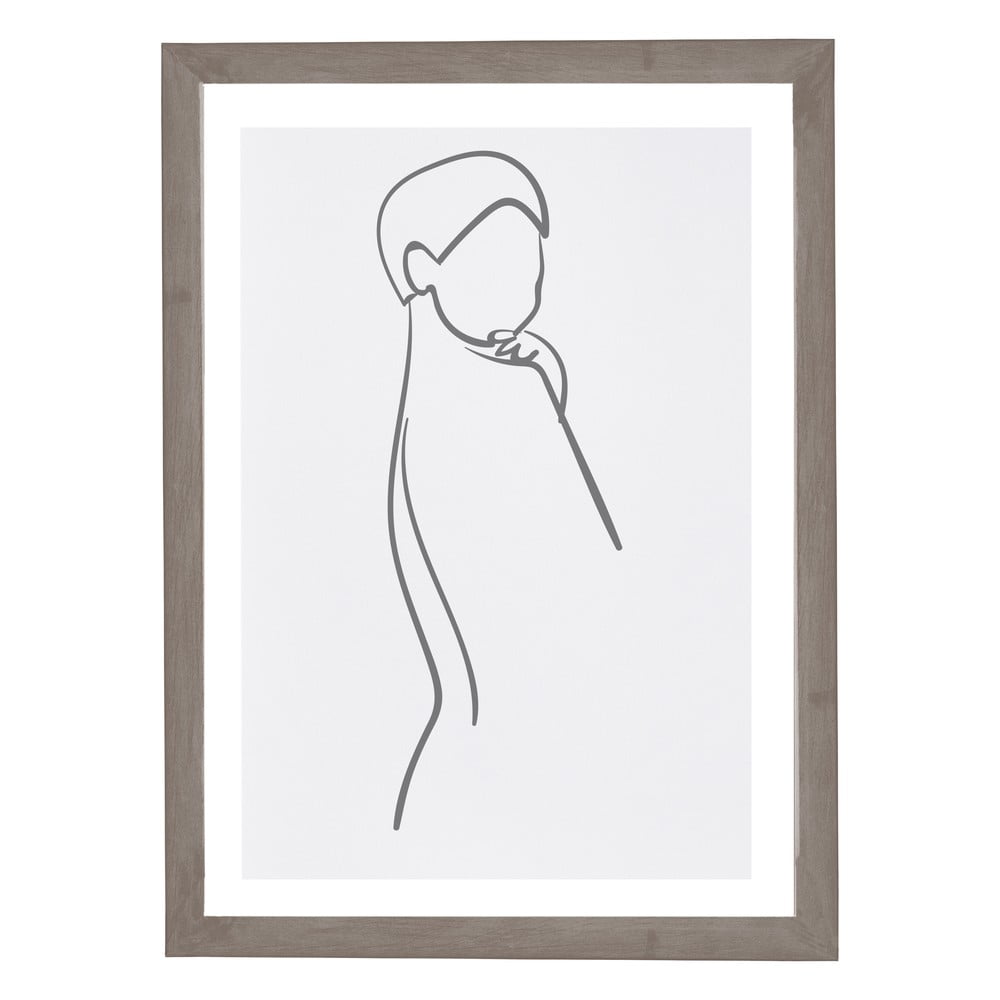 Tablou cu ramă pentru perete Surdic Woman Body, 30 x 40 cm