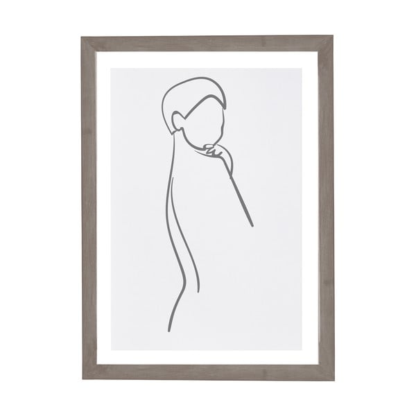 Tablou cu ramă pentru perete Surdic Woman Body, 30 x 40 cm