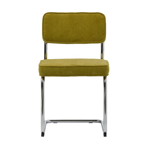 Scaun de dining verde din catifea reiată Rupert – Unique Furniture-image-4