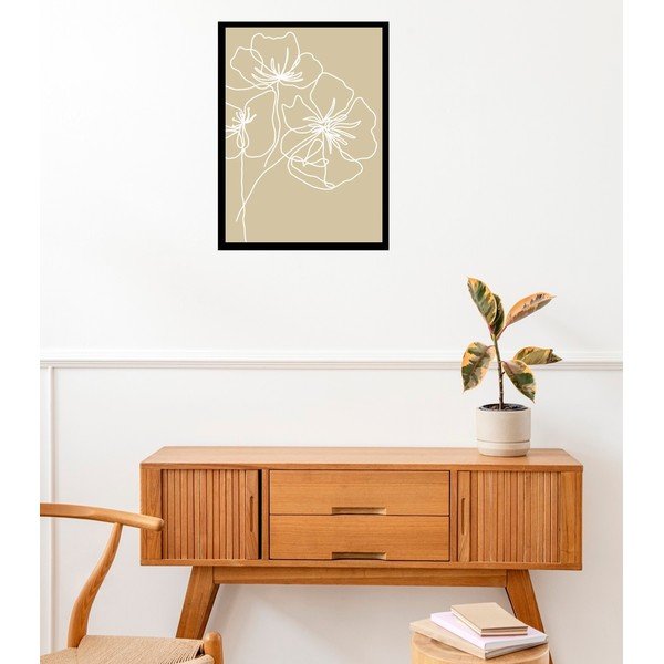 Poster 29x41 cm White Poppy – Veronika Boulová-image-1