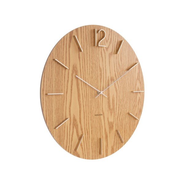 Ceas de perete Karlsson Meek, ⌀ 50 cm, portocaliu-image-1