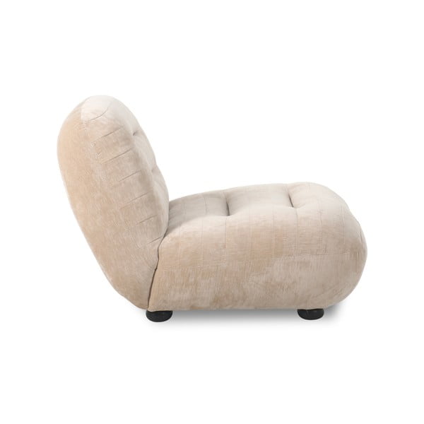 Fotoliu bej cu tapițerie din catifea Wyatt – Dutchbone-image-2