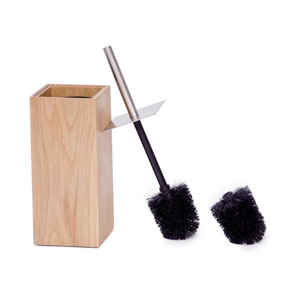 Perie din lemn de stejar pentru WC, Wireworks Mezza-image-1