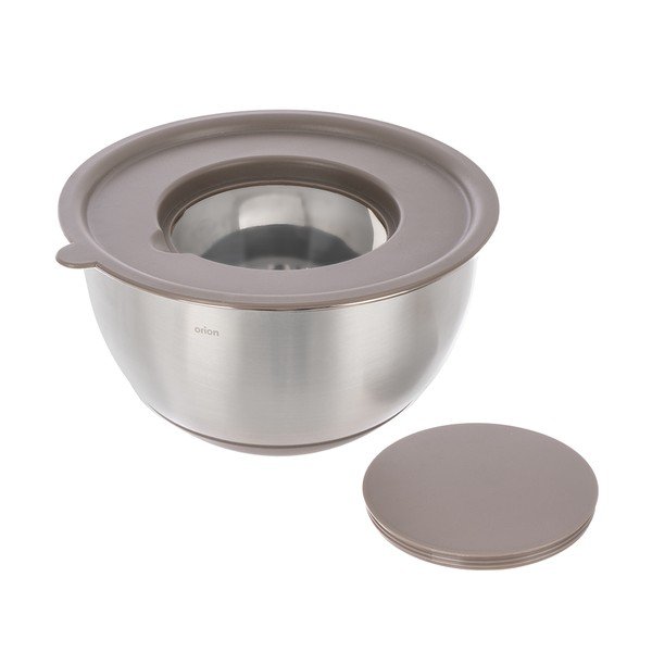 Bol argintiu din oțel inoxidabil ø 26 cm Beige – Orion-image-4
