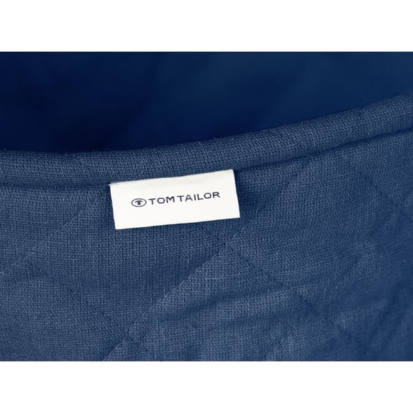 Coș de rufe albastru închis din material textil 67 l Tom Tailor – Wenko-image-3