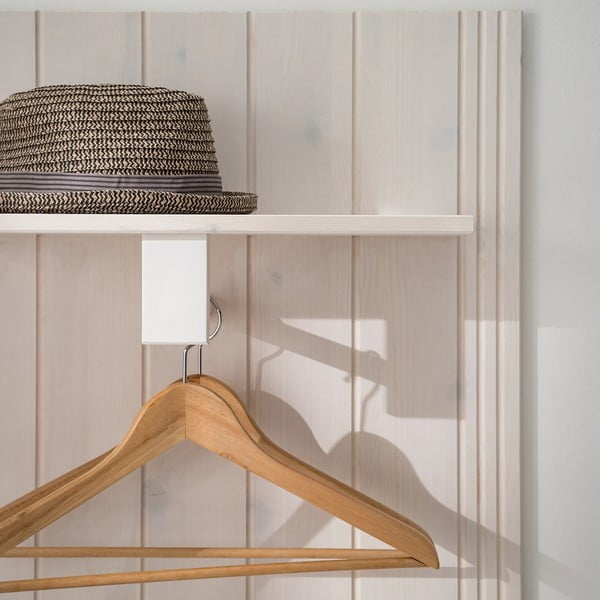 Set pentru hol alb din lemn de pin 60x120x25 cm Anita – Støraa-image-1