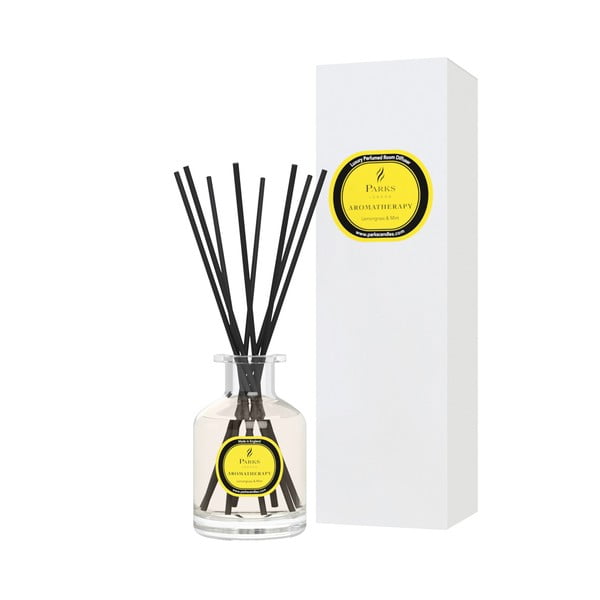 Difuzor de parfum Parka Candles London, aromă de lemongrass și mentă, intensitate aromă 8 săptămâni