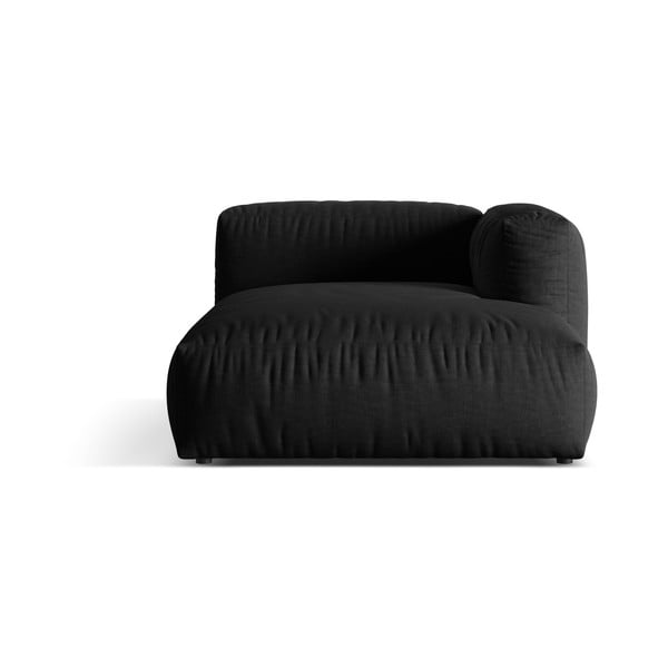 Modul pentru canapea modulară negru (cu colț pe partea dreaptă) Martina – Micadoni Home
