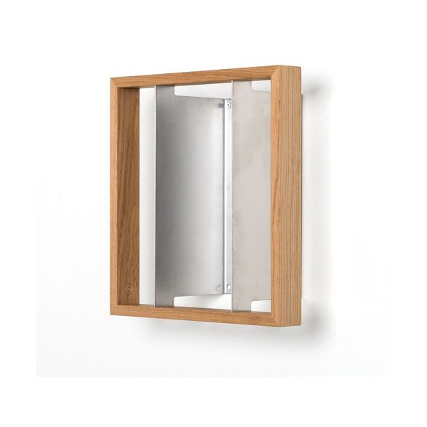 Raft de cărți din lemn de stejar das kleine b b7, înălțime 34 cm-image-2