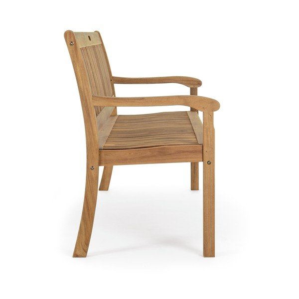 Bancă de grădină în culoare naturală din lemn masiv Noemi – Bizzotto-image-3