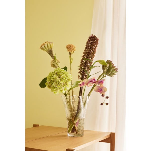 Vază din sticlă (înălțime 30 cm) Ruffle – Hübsch-image-1