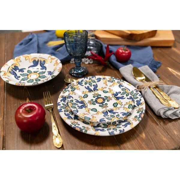 Set 18 farfurii din ceramică VDE Tivoli 1996 Palermo, multicolor-image-1