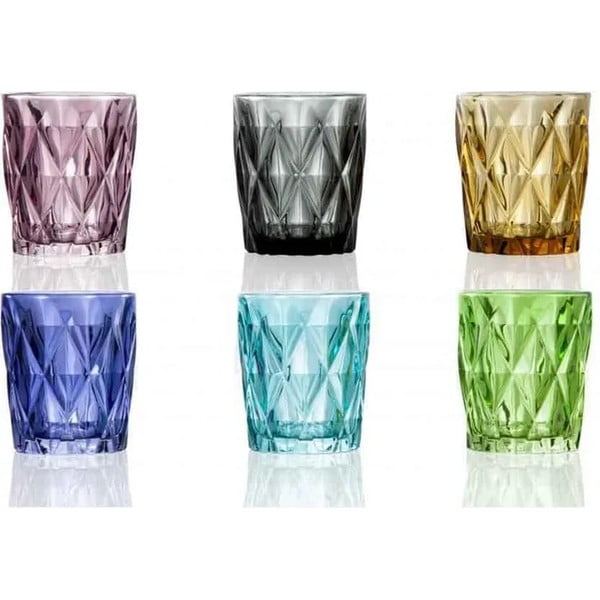 Set 6 pahare Diamante, 270 ml