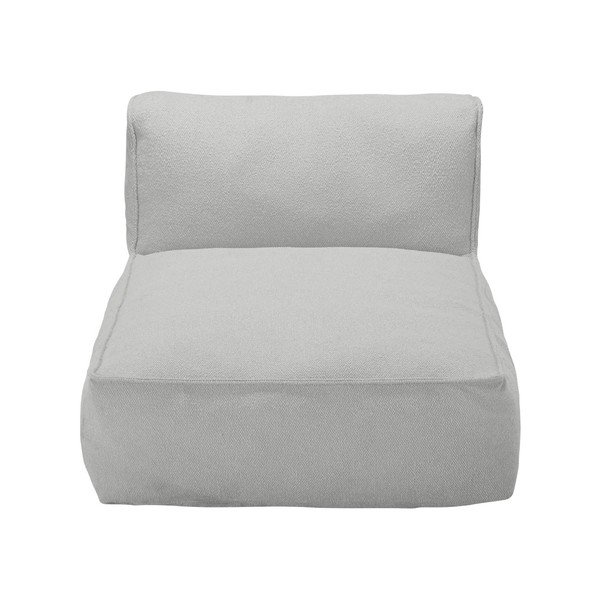 Modul de canapea de grădină gri deschis cu tapițerie din țesătură bouclé (de mijloc) Grow – Blomus