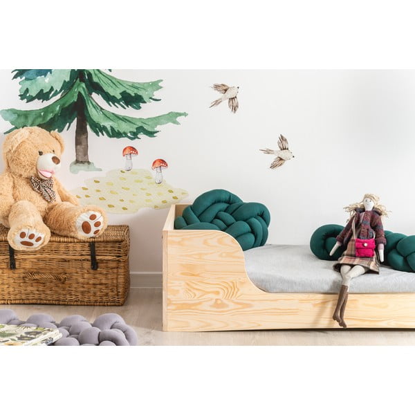 Pat din lemn de pin pentru copii Adeko Pepe Frida, 80 x 200 cm-image-2