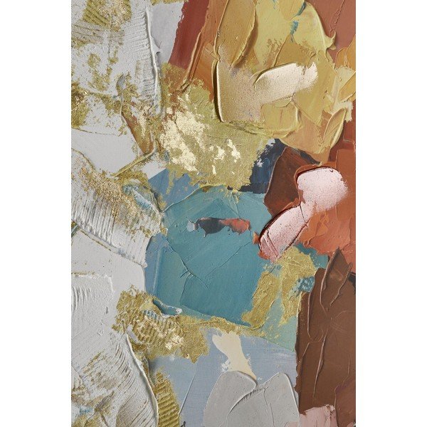 Tablou pe pânză imprimat/cu elemente pictate manual 80x80 cm Crown – Bizzotto-image-1