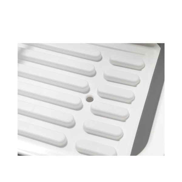 Scurgător pliabil pentru vase Wenko Rack, alb-gri-image-2