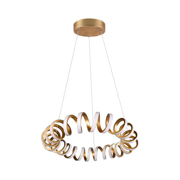 Lustră aurie LED ø 55 cm Curl – Trio