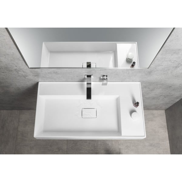 Baterie argintiu-lucios pentru chiuvetă încastrată (1 ieșire) Latus – Sapho-image-2