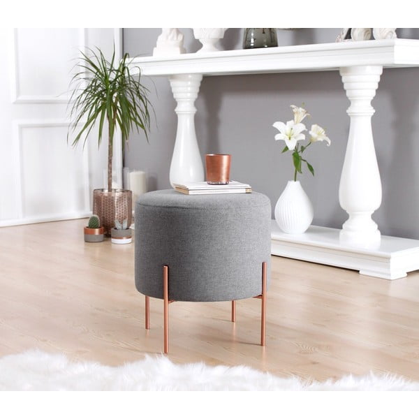 Taburet gri Copper – Artie-image-3