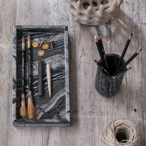 Suport pentru periuța de dinți negru din marmură Marble – Mette Ditmer Denmark-image-4