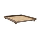 Pat matrimonial maro din lemn de pin cu somieră 160x200 cm Social – Karup Design