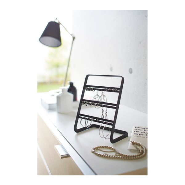 Suport pentru cercei YAMAZAKI Tower, negru-image-1