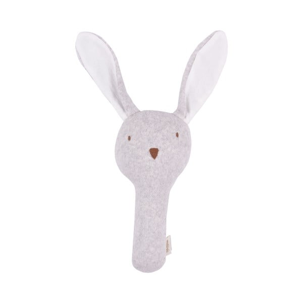 Jucărie zornăitoare gri Rabbit – Malomi Kids