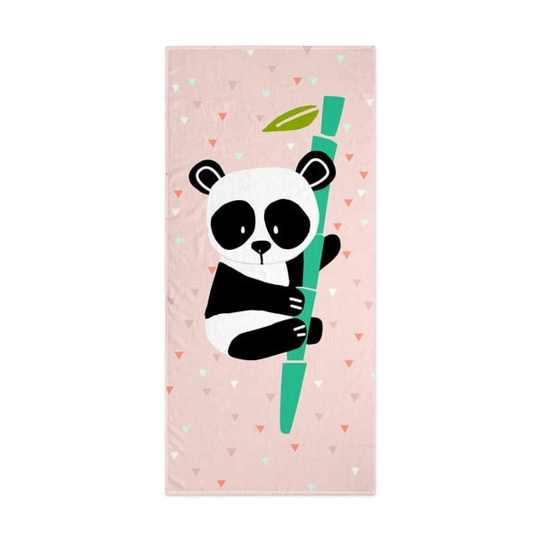 Prosop  pentru copii roz deschis 150x70 cm Panda – Moshi Moshi