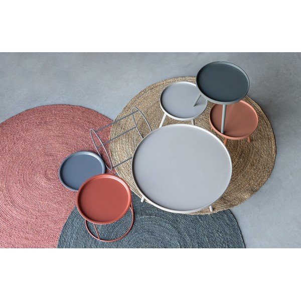 Măsuță auxiliară WOOOD Ivar, ø 40 cm, roșu-image-1