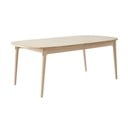 Masă de dining în culoare naturală extensibilă din lemn de stejar 106x184 cm Miro – Hammel Furniture