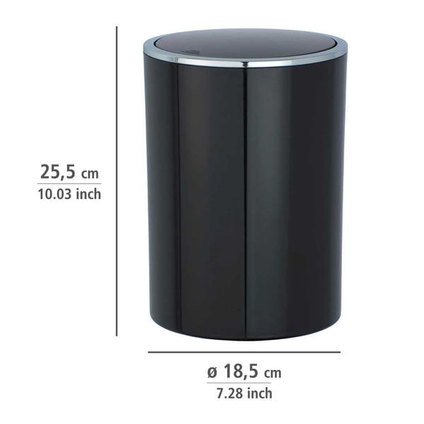 Coș de baie Wenko Inca, negru-image-1