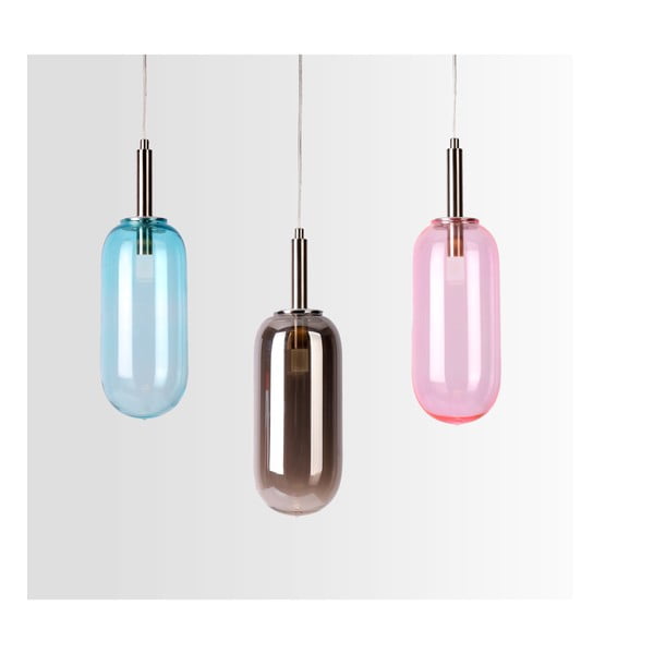 Lustră mov LED cu abajur din sticlă ø 13 cm Fiuggi – Candellux Lighting-image-3