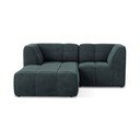 Colțar albastru cu tapițerie din catifea (cu colț pe partea stângă/cu șezlong) Aloha – Makamii