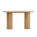Masă consolă în culoare naturală 40x130 cm Nola – Unique Furniture