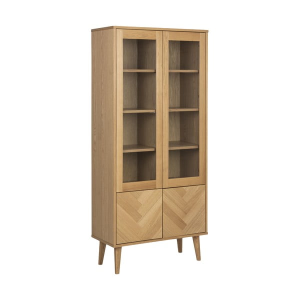 Vitrină în decor de lemn de stejar Actona Nagano-image-2