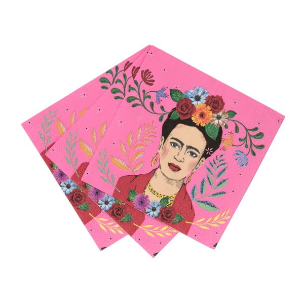 Set 20 șervețele de hârtie Talking Tables Boho Frida, 25 x 25 cm