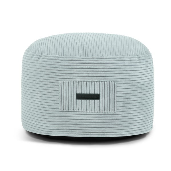 Taburet verde mentă cu tapițerie din catifea reiată Om 60 – SLOWDOWN