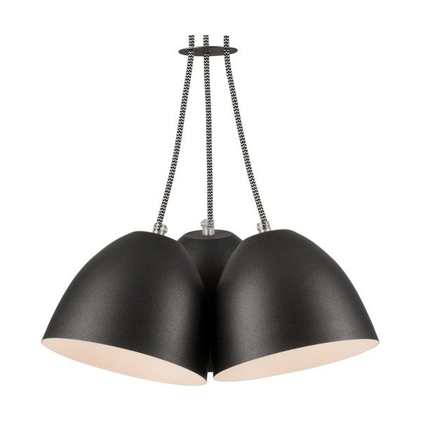 Lustră neagră cu abajur din metal - LAMKUR-image-4