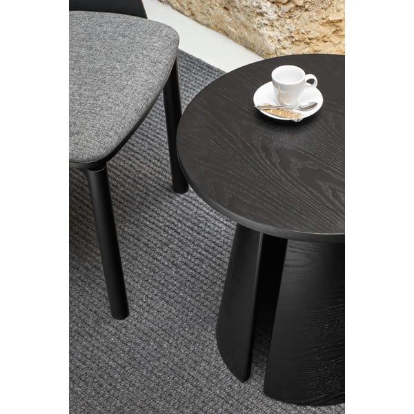 Măsuță auxiliară Teulat Cep, ø 50 cm, negru-image-2