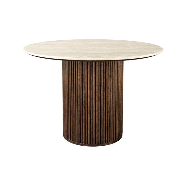 Masă de dining rotundă cu blat din piatră ø 115 cm Arda – Dutchbone