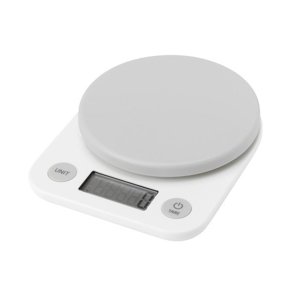Cântar de bucătărie alb din plastic digital Foodie – RIG-TIG