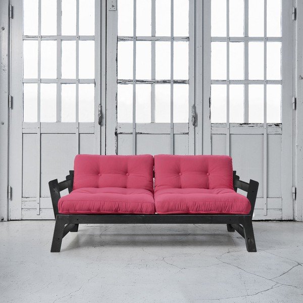 Canapea extensibilă Karup Step Black/Magenta-image-1