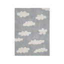 Covor pentru copii gri lavabil/țesut manual din amestec de bumbac 120x160 cm Clouds Grey – Lorena Canals