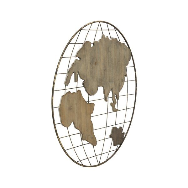 Decorațiune de perete Mauro Ferretti Globe Map, ⌀ 88 cm-image-4